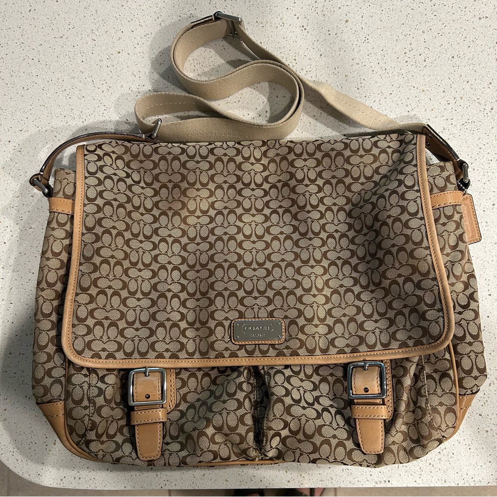 Coach Lg Messenger Bag Signature Jacquard F70293